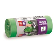 Worki na śmieci uniwersalne ANNA ZARADNA, 35l, 40szt., zielone