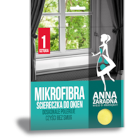 Mikrofibra ściereczka do okien ANNA ZARADNA, 1 szt., żółty