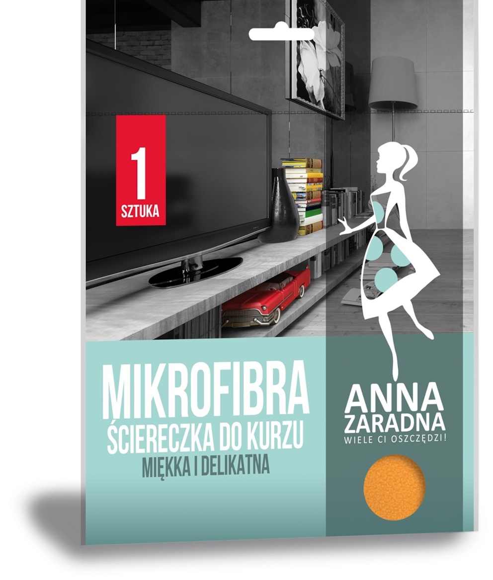 Mikrofibra ściereczka do kurzu ANNA ZARADNA, 1 szt., pomarańczowy