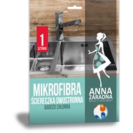 Mikrofibra ściereczka dwustronna ANNA ZARADNA, 1 szt., mix