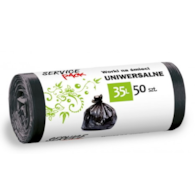 Worki na śmieci STELLA HDLD, 35l 50 szt. czarne
