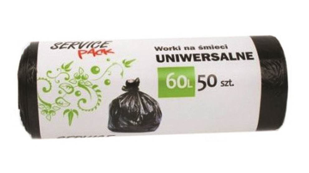 Worki na śmieci STELLA, HDLD, 60l, 50 szt., czarne