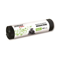 Worki na śmieci STELLA, LDPE, mocne, 120 l, 10 szt., czarne