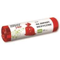 Worki na odpady medyczne STELLA, LDPE, 120 l, 20 szt.