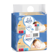 Chusteczki nawilżane LULA, z rumiankiem 3x72 szt. + 1 op. gratis