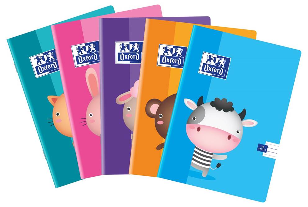 ZESZYT OXFORD KID A5 16K LIP KOLOROWA