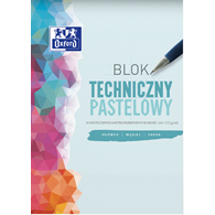 BLOK TECHNICZNY OXFORD A4 10K 225G KOLOROWY PASTELOWY