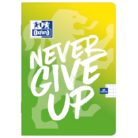 ZESZYT OXFORD NEVER GIVE UP A4 60K 90G KR MA