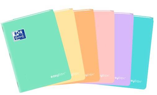 ZESZYT OXFORD PP EASYBOOK PASTEL A5 60K 90G K5X5M MIX