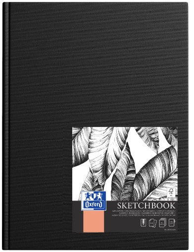 SZKICOWNIK OXFORD SKETCHBOOK SZYTY A4 96K 100G CZARNY