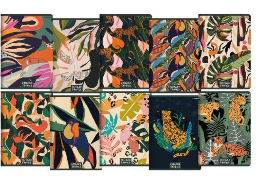 ZESZYT TOP 2000 COLLAGE TROPICS A5 60K 70G L9M MIX