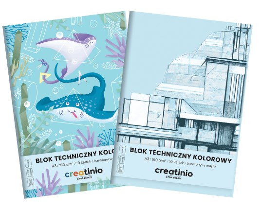 BLOK TECHNICZNY TOP 2000 CREATINIO A3 10K 160G KOLOROWY