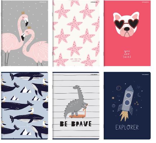 ZESZYT TOP 2000 MEGAMIX A4/32K LINIA PODWÓJNA KOLOROWA