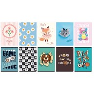 ZESZYT TOP 2000 BASIC A5/16K LINIA PODWÓJNA KOLOROWA