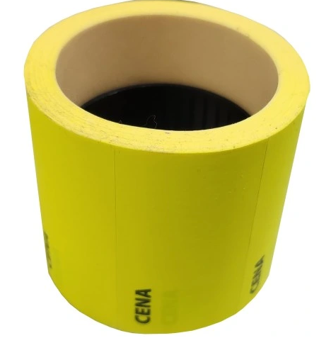 Etykieta cenowa 20/35 Nadruk żółta mini