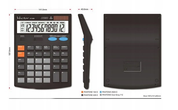 KALKULATOR BIUROWY VC-666 Vector