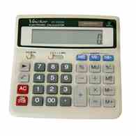 Kalkulator biurowy VECTOR KAV DK-209DM GRAY, 12-cyfrowy, 152x160mm, szary