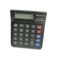 Kalkulator biurowy VECTOR KAV LC-280, 8-cyfrowy, 103x121mm, czarny