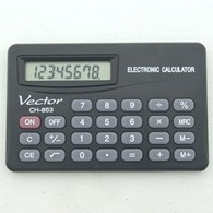 Kalkulator kieszonkowy VECTOR KAV CH-853, 8-cyfrowy,.83x53mm, czarny