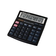 Kalkulator biurowy VECTOR KAV VC-555, 12-cyfrowy, 128x132mm, czarny