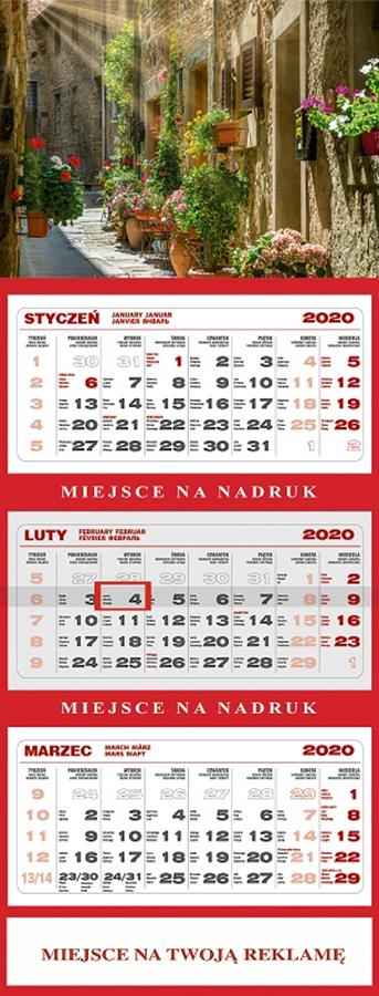 Kalendarz ścienny trójdzielny 2025 Toskania
wymiary 566x295mm
wymiar kalendarium 134x282mm
wymiar główki 210x295mm


wymiar kalendarium 134x282mm
wymiar głowki 210x295