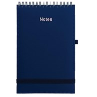 Notes A5 Vivella na spirali z gumką granatowy