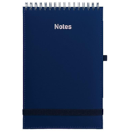 Notes A5 Vivella na spirali z gumką granatowy