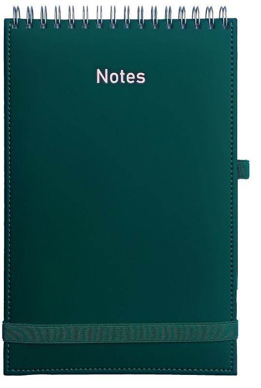 Notes A5 Vivella na spirali z gumką granatowy