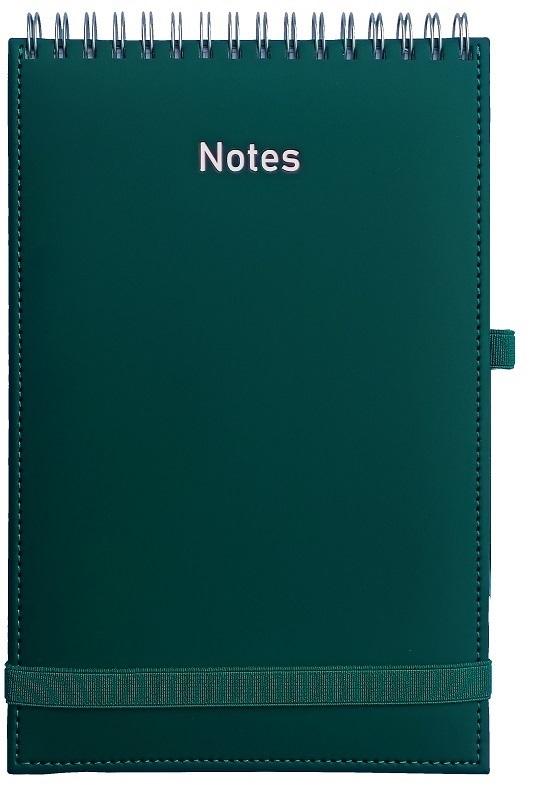 Notes A5 Vivella na spirali z gumką granatowy