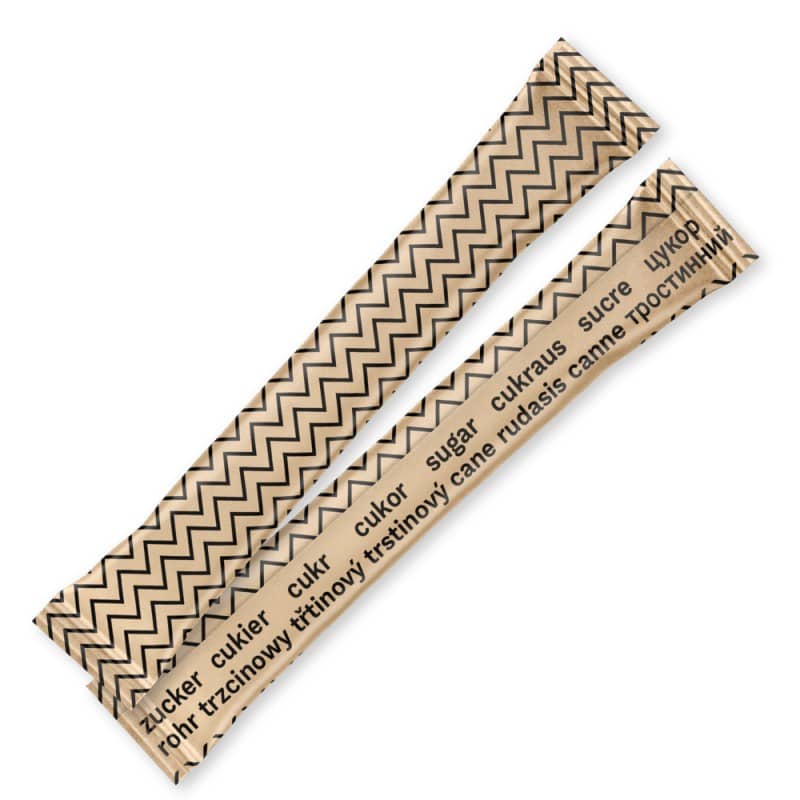Cukier w paluszkach TRZCINOWY 4g x 1000 szt