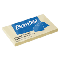 BLOCZKI SAMOPRZYLEPNE 100x75MM, 100 KARTEK, ŻÓŁTY