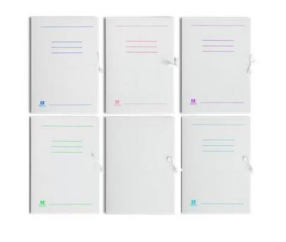 Teczka wiązana biała A4 400g nadruk Barbara