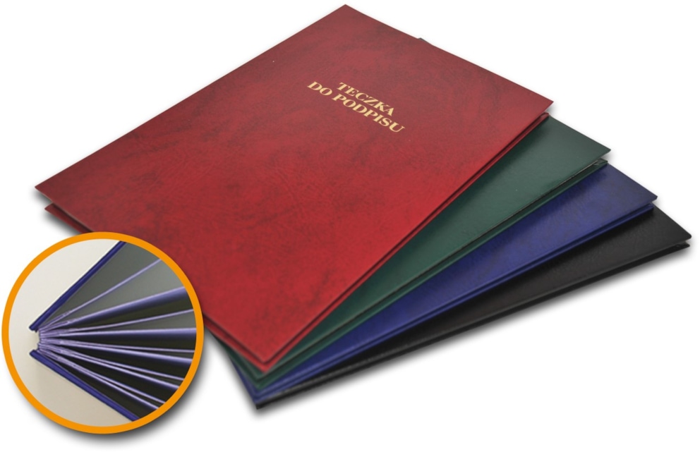 Teczka do podpisu zielona 12 kartek Barbara