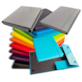 Teczka skrzydłowa z gumką czarna A4 35mm Barbara