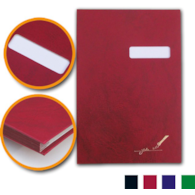 Teczka do podpisu z okienkiem bordowa 8 kartek Barbara