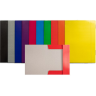 Teczka z gumką klejona czerwona lakierowana A4 350g Barbara