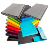 TECZKA SKRZYDŁOWA Z RZEPEM grzbiet 2 cm SZARA