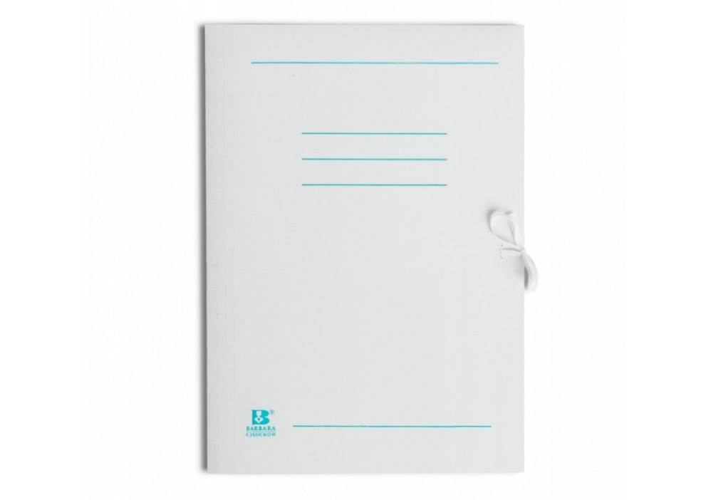 Teczka wiązana biała A4 50mm 250g Barbara