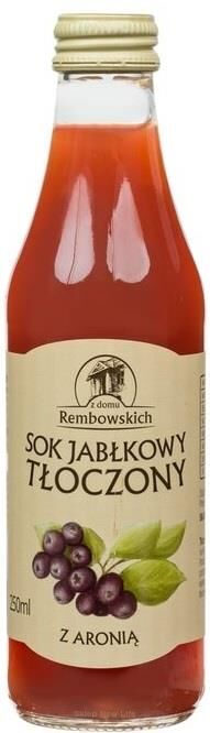 Sok nieklarowany jabłko z aronią  0,25l z domu Rembowskich 12szt