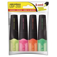 ZAKREŚLACZ USP-200, ZESTAW 4 KOLORY, UNI