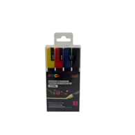 Markery z tuszem pigmentowym na bazie wody PC-5M, RÓŻNE KOLORY, ZESTAW, UNI