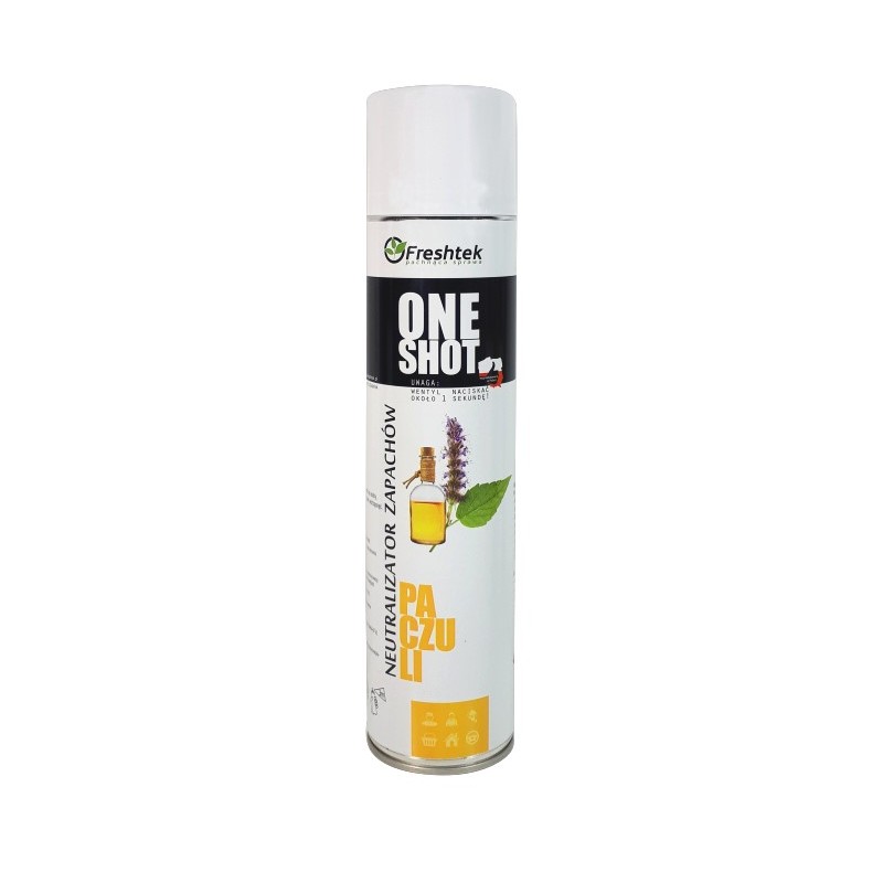 Odświeżacz powietrza Freshtek  ONE SHOT PACZULI