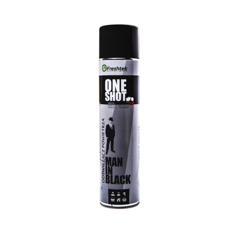 Odświeżacz powietrza Freshtek  ONE SHOT MEN IN BLA
