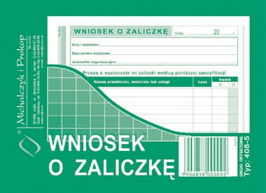 W Wniosek o zaliczkę