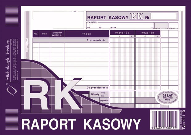 RK Raport Kasowy A-5