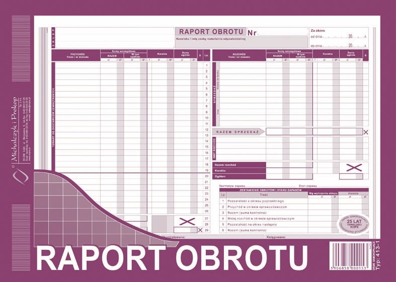 RO Raport obrotu