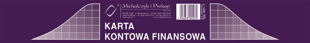 KF Karta kontowa finansowa A4