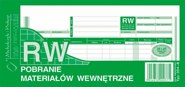 RW Pobranie materiałów wew.(wielo.)