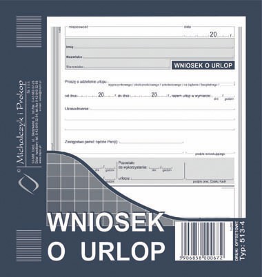 WU Wniosek o udzielenie urlopu