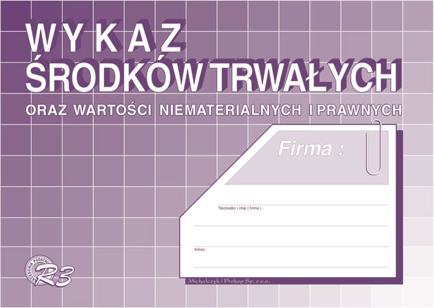 Wykaz środków trwałych